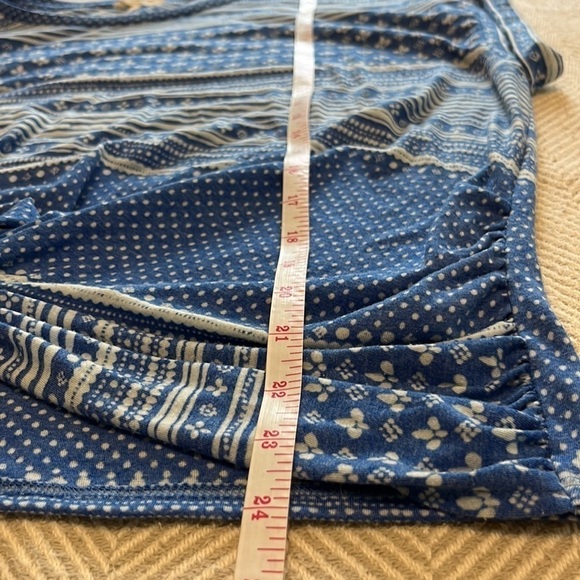 Lucky Brand Womens Printed Twist Hem Basic T-Shirt - Picture 9 of 11